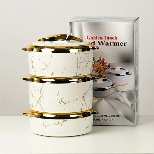 3 Pcs Golden Touch Food Warmer