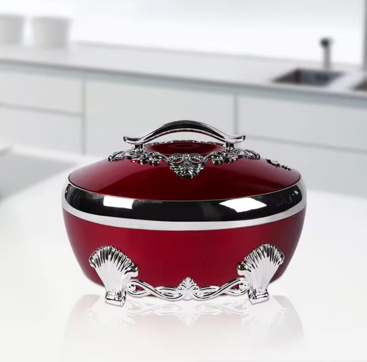 Elegant casserole food warmer