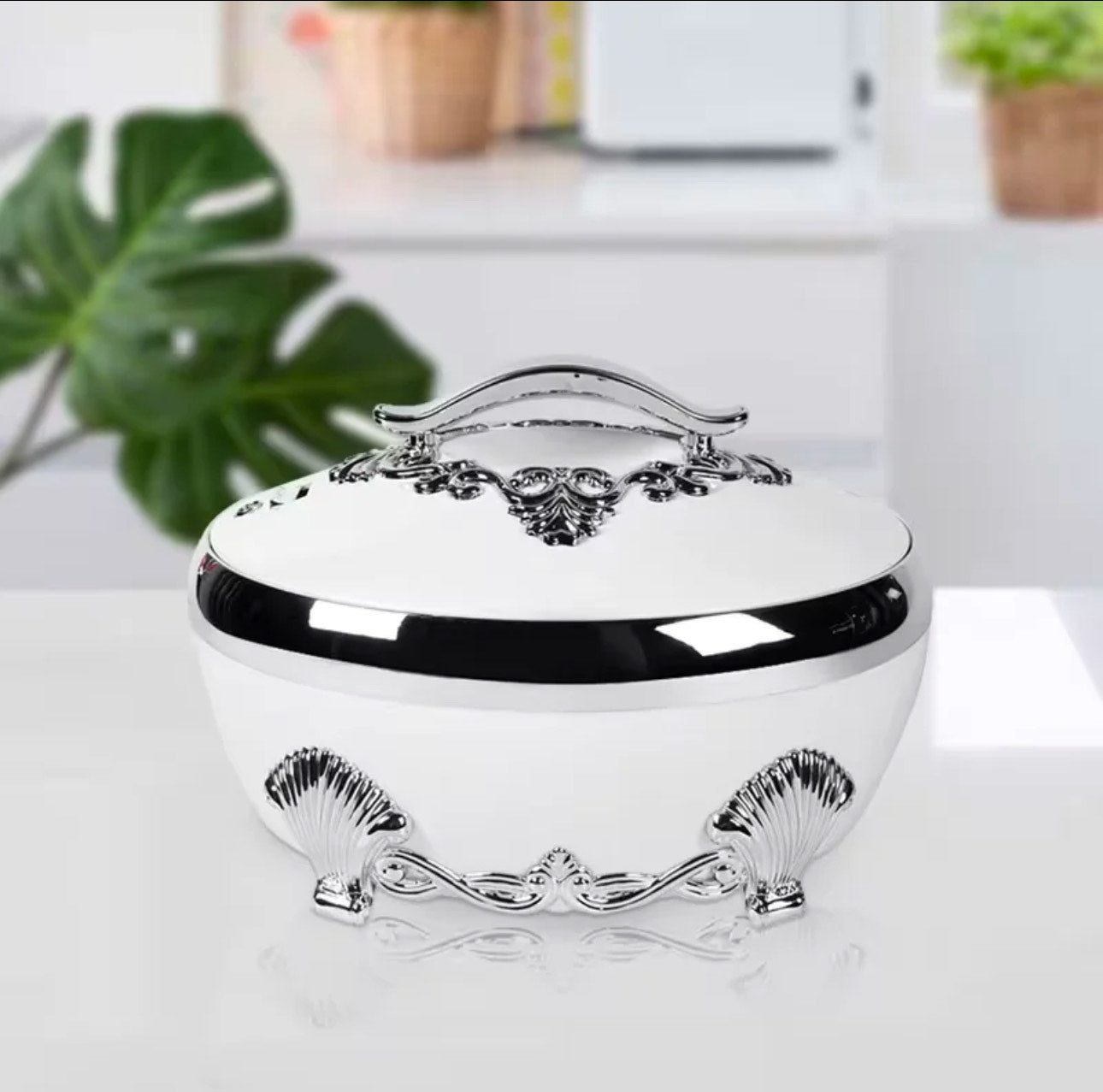 Elegant casserole food warmer